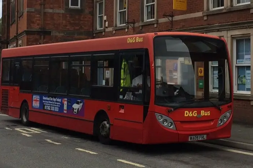 Bus at Ashbourne bus station