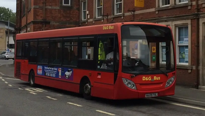 Bus at Ashbourne bus station