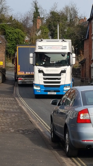 HGVs on Buxton Road