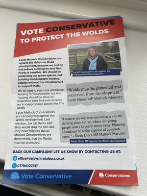 Matlock Conservative leaflet