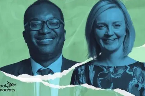 Graphic of Truss and Kwarteng