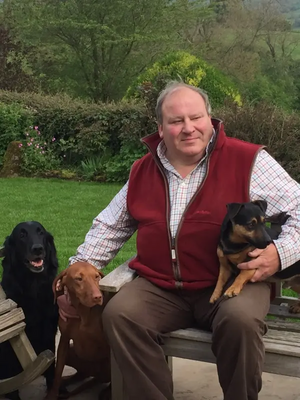 Monty with dogs